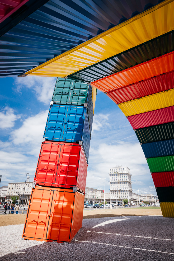 Le Havre, les 500 ans. Oeuvre de Vincent Ganivet. Container